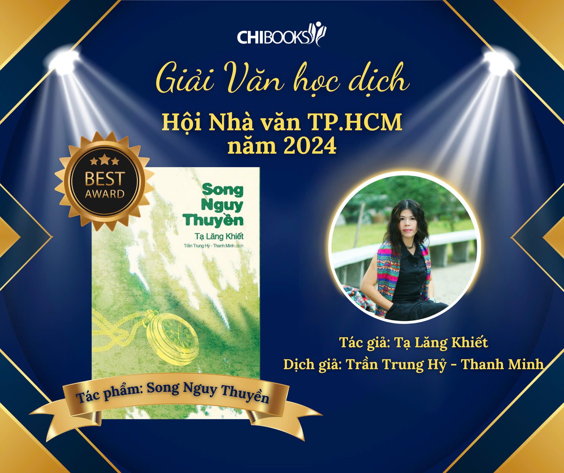 Tiểu thuyết Song nguy thuyền đoạt giải Văn học dịch Hội nhà văn TPHCM năm 2024
